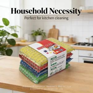Bulk Kitchen Cleaning Sponge 4 Pack Colorful Dish Sponges for Daily Tasks thumbnail-3