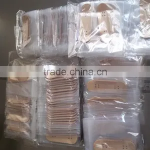 Factory in Stock Wholesale Blank Wood Finger Skateboard Decks Cheap Blank Skateboard Deck 100x30 / 100*32mm Wooden Fingerboard thumbnail-6
