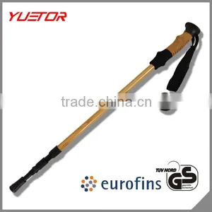 Inner Lock Shock Resistant Adjustable Aluminum Bamboo Trekking Pole Hiking Stick Quality Choice Supplier's Choi thumbnail-1