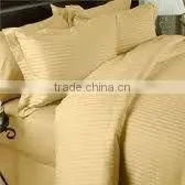 100% Cotton 300TC Solid Color Sateen Stripe Hotel/Home Bedding Sets/bed Sheet thumbnail-1