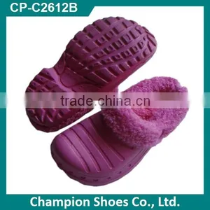 Kinds of Colorful Nursing Clogs With Fur thumbnail-3