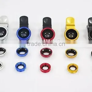 Phone Camera Lens 3in1 Fisheye Wide and Macro Lens for Mobile Phone, Cell Phone Lens thumbnail-1