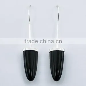 Black Agate Earrings Droplets Clasped In 925 Silver Setting thumbnail-1