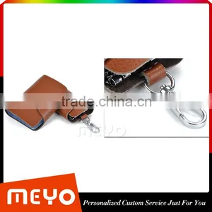 Cheap Split Soft Leather Card Organizer Bag With Keychain Holder thumbnail-6