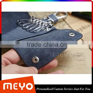 Creative Canvas Leather Key Organizer Wallet for Business Supplier's Choice thumbnail-3