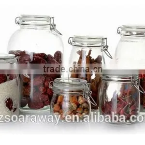 Wholesale Kitchen Glass Jars With Clip Lid thumbnail-3