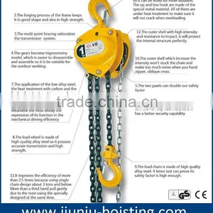 Good Quality Manual Chain Pulley Block Chain Hoist HSZ thumbnail-3