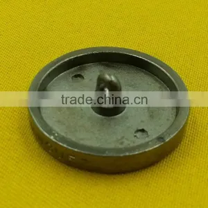 25mm Side Logo Flat Face Metal Shank Button -- MJ2638 thumbnail-3