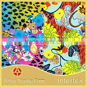 Flower Designs Painting Fabric /Antai Textile Professional 4 Way Stretch Nylon Lycra Spandex Print Fabric With Flower thumbnail-4