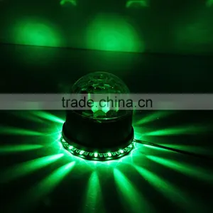 RGB LEDS Sound Actived Mini Rotating Crystal Magic Ball Stage Ceiling Lights for KTV Xmas Party Wedding Show Club Pub Disco DJ thumbnail-4