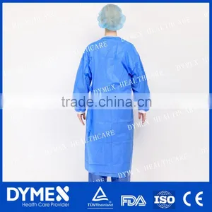 Disposable Breathable SMS Nonwoven Knit Cuffs Sterile Surgical Gown thumbnail-2