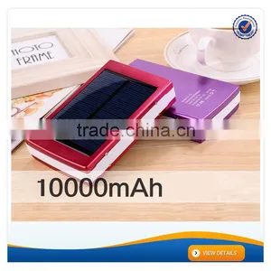 AWC710 10000mAh Universal Hi-tech Waterproof Solar Power Bank Portable Solar Panel Charger With Led Light Quality Choice thumbnail-1