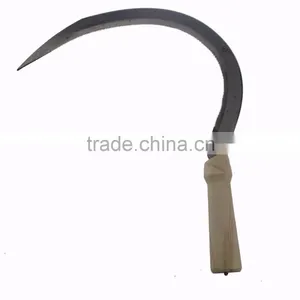 Garden Farm Sickle Hand Held Tool With Long Handle for Cutting Grass thumbnail-1