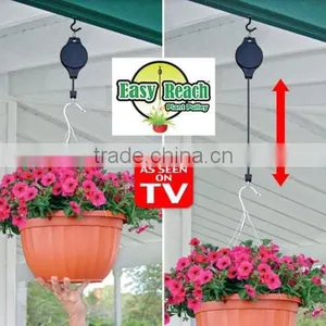 Easy Reach Plant Hanger Pulley For Hanging Baskets Bird Feeders Raise LowerAs Seen On TV thumbnail-1