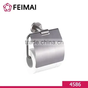 Stainless Steel 304 Hotel Style Toilet Paper Holder With Cover thumbnail-1