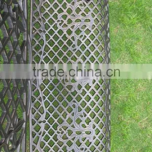 Heavy Duty All Weather Rust Free Cast Iron Outdoor Garden Bench thumbnail-6