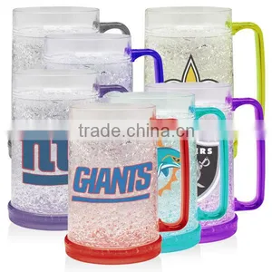 450ml/16oz BAP Free Plastic Beer Mug Freezer thumbnail-1