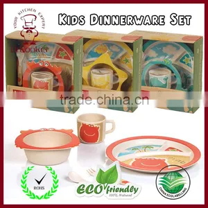 Plate and Bowl Bamboo Fiber Dinnerware thumbnail-1