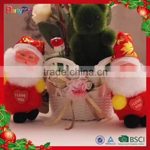Partypro 2015 New Product Christmas Toy Funny Small Flannel Santa Claus thumbnail-2