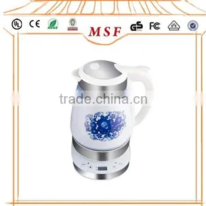 1.7L Digital Ceramic Electric Kettle With Tray Set thumbnail-1