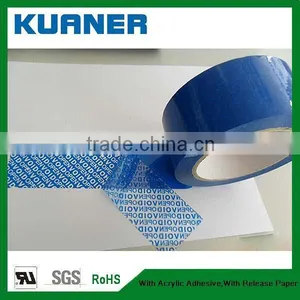 Custom Blue Security Tape Materials of PET thumbnail-1