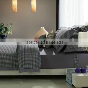 60s Cotton Satin Stripes Complete Bed Set 4pcs Comforter Cover Set thumbnail-1
