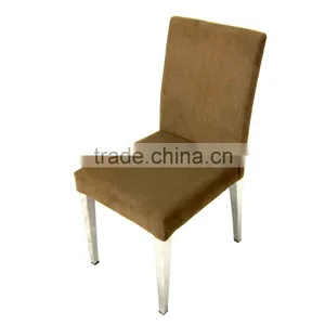 Brushed Stainless Steel Banquet Dining Chair thumbnail-5