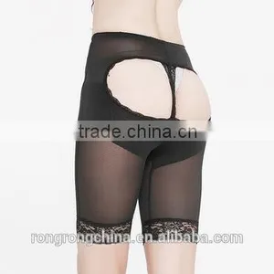 Women's Lace Trim Mesh Fabric Leg Wrap Invisible Booty Lifter thumbnail-1