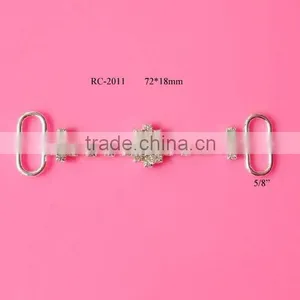 Stock Hot Selling Factory Price Rhinestone Connector for Headband/hairwear for Bikini (RC-2011) thumbnail-1