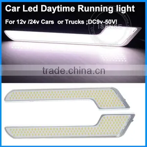 2016 New Arrival Universal Fit U Shape Light Guide COB LED DRL Daytime Running Light 24v Led Lamp thumbnail-3