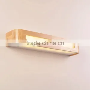 LED Wall Light Energy Saving Light Source Vintage Wooden Wall Lighting Mirror Light thumbnail-1