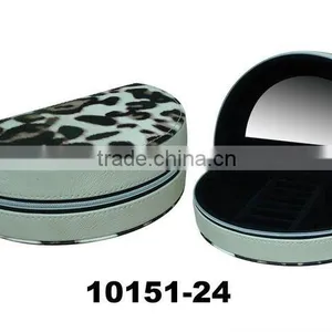 Half Moon Jewelry Box With Ring Set & Mirror thumbnail-1