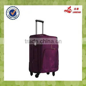 Purple Color Four Wheels Fashion Girls Travel Bag Vintage Trolley Luggage thumbnail-3