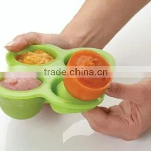 HOT Sale LFGB & FDA Approved Silicone Baby Food Storage Containers thumbnail-6