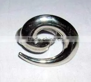 Silver Napkin Ring, Metal Napkin Ring, Brass Napkin Ring thumbnail-1