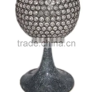 Crystal Ball T-light Holder, Decorative Orbject, Party Decor, Wedding Centerpiece thumbnail-1