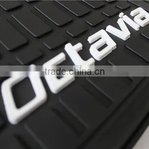 Origional Size Soft Floor Cover Mat With Brand Logo for Skoda Octavia 2007-2009 thumbnail-4
