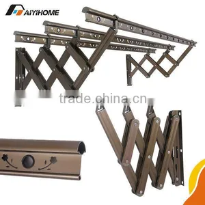 Aluminium Alloy Material Push-pull Wall Mounted Clothes Drying Rack thumbnail-2
