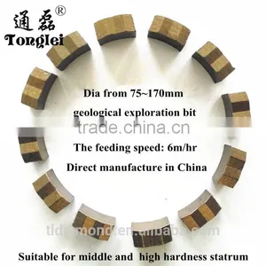 2015 New Type DIA 75mm Diamond Drill Bit Segment for Stone Cutting thumbnail-1