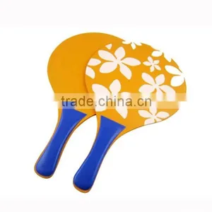 Orange Wooden Beach Rackets, Wooden Beach Tennis Rackets thumbnail-1