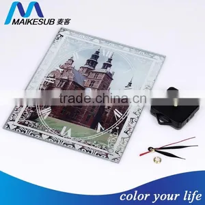 Sublimation Glass Photo Frame, Glass Crystal Clock thumbnail-1
