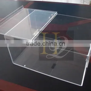 China Manufacturer Acrylic Material Acrylic Candy Cake Box With Removable Lid Removable Cover thumbnail-2