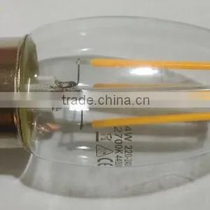 Full Glass 400lm E14 4W Dimmable Led Filament Candle Bulb Quality Choice thumbnail-5