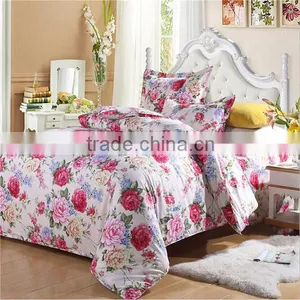 2015 Fashion Rose Flower Comfortable Chinese 100% Natural Cotton Bedding Set thumbnail-1
