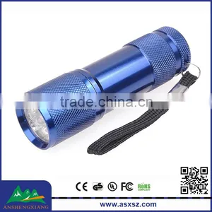 OEM Aluminum Alloy White Light Mini 9 LED Flashlight thumbnail-1