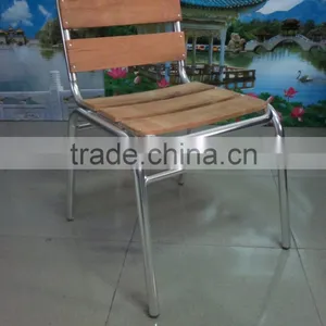 Outdoor Furniture Aluminum Wooden Bar Chair (YC055) thumbnail-2
