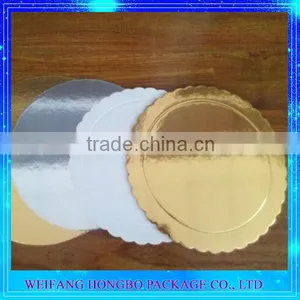 Grey Paper Board With Golden Surface Cake Board thumbnail-2
