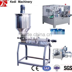 YJL-500B Liquid & Paste Filler(servo Motor Auger Control) for Sweet Filling Machines thumbnail-2