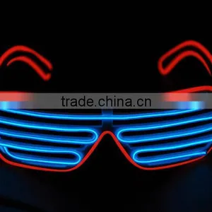 Party Favor China Christmas Decoration Shutter EL Wire Glasses thumbnail-1
