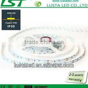 Non-waterproof IP20 LED Strips, 4,8W/m Indoor Use, SMD3528 60 LEDs/m thumbnail-1